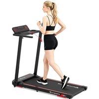 CITYSPORTS Folding Treadmill 1-12Km/h Walking Pad for Home with APP in Black | Size: 0-3 m