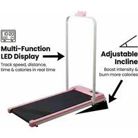 Kelvenix Foldable Treadmill With Holder Walking Pad 8KM in Pink | Size: 0-12 m