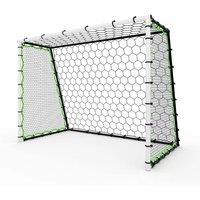 FLAVORA 7x5ft 3-in-1 Soccer Rebounder Net Training Goal in Green | Size: 0-12 m