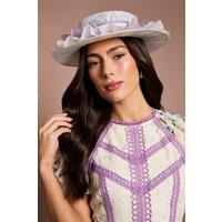 Coast Women's Lisa Tan Ruffle Boater in Ivory