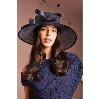 Coast Women's Navy Loop & Quill Wide Brim Hat