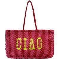 Lilly Loves Women's CIAO Pink Jute Bag in Dusty Pink