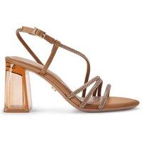 Carvela Women's 'Paparazza Jewel Block' Fabric Heels in Bronze | Size: 6