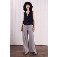 Nomads Clothing Women's Women Cotton Drill Wide Leg Trousers in Stone | Size: 18