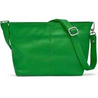 Woodland Leathers Women's Genuine Italian Leather Handbag Shoulder Bag in Green