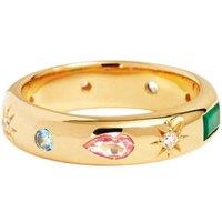 Gold Trip Women's Rainbow Ring in Gold | Size: 6