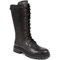 Jones Bootmaker Women's Mika Leather Lace-Up Boots in Black | Size: 5