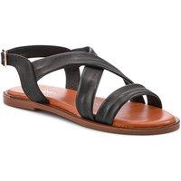 Jones Bootmaker Women's Hali Leather Sandals in Black | Size: 5