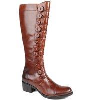 Jones Bootmaker Women's Andreea Leather Long Boots in Tan | Size: 4
