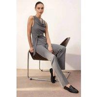 WOVCOR Women's Ribbed Knit Co Ord Set in Grey | Size: XS