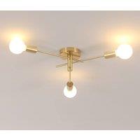 Pheashine Gold Ceiling Light, Modern Rotatable Sputnik Fixture, E27 (Bulb Not )
