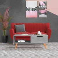 Berkfield Home Coffee Table Concrete Grey 100x49.5x43 cm Engineered Wood
