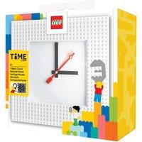 Lego Time Wall Clock - White