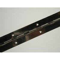 Unifix 101 Continuous Hinge BZP - 76mm x 1.8M - Box of 5 in Silver