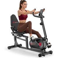 Armadadeals Recumbent Exercise Bike, Recumbent Stationary Bike in Black