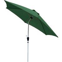 mysmartbuy Aluminium Crank & Tilt Parasol - Outdoor Garden Umbrella with Vented Canvas & UV40+ Protection - H2.35 x 2.7m Diameter in Green