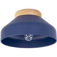 Happy Homewares Contemporary Scandinavian Designed Semi Flush Ceiling Light Fitting in Midnight