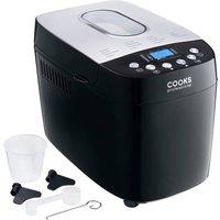 Cooks Professional Digital Bread Maker with 15 Programmes, Timer & Keep Warm Function in Black