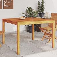 Berkfield Home Garden Dining Table 110x110x75 cm Solid Wood Acacia in Brown | Size: 110 x 110 x 75 cm