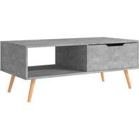 Berkfield Home Coffee Table Concrete Grey 100x49.5x43 cm Engineered Wood