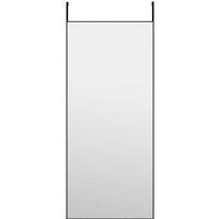 Berkfield Home Door Mirror Black 40x100 cm Glass & Aluminium