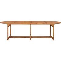 Berkfield Home Garden Dining Table 280x90x75 cm Solid Acacia Wood in Brown | Size: 280 x 90 x 75 cm