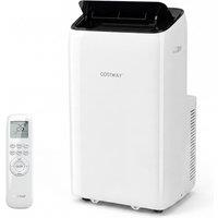 Costway 12000BTU Air Conditioner Cools Up to 46.55-in-1 AC Unit w/ Sleep Mode in White