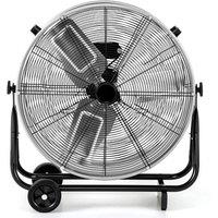 SPETLEK Powerful Commercial Heavy Duty Metal Fan in Silver
