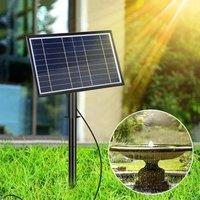EONLION Solar Fountain Pump 7W Panel Water Pump in Black | Size: 100 cm