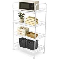 Kelvenix 4Tier Storage Trolley Cart in White | Size: 0.6m2