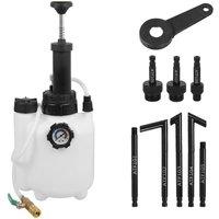 Nordara 3L Gearbox Oil Filler Hand Pump w/ ATF Adapter in White