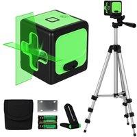 Traderight 360 Degree Laser Level Self Leveling IP54 Water Resistant with Tripod in Black