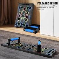 KORVIXA 14-in-1 Foldable Push Up Board in Black | Size: 0-1 m