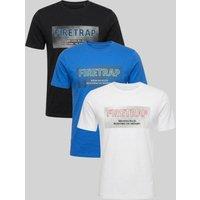Firetrap Men's 3 Pack Regular Fit Cotton Crew T-Shirts | Size: XL