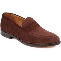 Jones Bootmaker Men's Barcelona Goodyear Welted Leather Loafers in Dark Brown | Size: 9