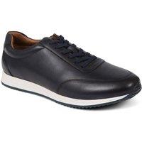 Jones Bootmaker Men's Southend2 Leather Trainers in Navy | Size: 9