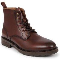 Jones Bootmaker Men's Derry Leather Lace-Up Boots in Brown | Size: 7