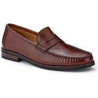 Jones Bootmaker Men's Quennell Leather Penny Loafers in Light Brown | Size: 7