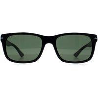 Persol Men's Rectangle Black Green PO3048S