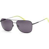 DKNY Men's DK113S-001 Fashion Aviator/Navigator Sunglasses in Black
