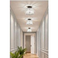 Living and Home Modern Crystal Ceiling Light in Black