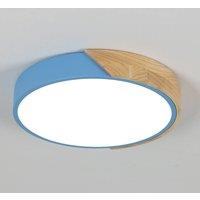 Pheashine Blue 30cm Acrylic Flush Mount Ceiling Light 24W 6500K White Light