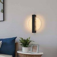 Pheashine Black 20cm Round LED Wall Light 12W Dimmable 3000K-6000K Acrylic