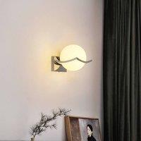 Pheashine White 15cm Glass Ball Wall Sconce E27 40W Max Modern Indoor