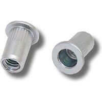 JRP Riveting Products M12 x 25.0 Steel Rivet Nuts - Box of 100 in Silver