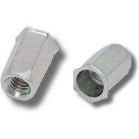 JRP Riveting Products M8 X 20.0 Steel Rivet Nuts JRPRNSRHH0860 in Silver