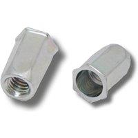 JRP Riveting Products M12 X 25.0 Steel Rivet Nuts - Box of 100 in Silver