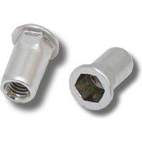 JRP Riveting Products M4 x 11.0 Steel Rivet Nuts in Silver