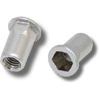 JRP Riveting Products M6 x 15.5 Steel Rivet Nuts - Box of 500 in Silver