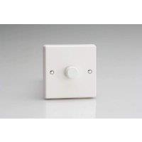 Varilight KQP221W Leading Edge Dimmer Switch White PVC 220W 1-Gang